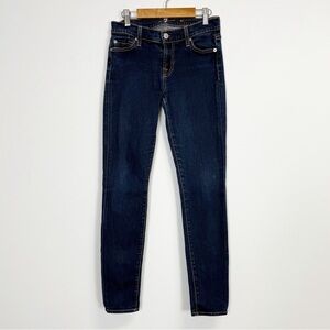 7 For All Mankind Jeans Womens 25 Blue The Skinny Stretch Denim